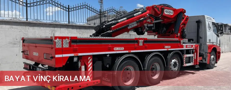 Bayat İlçemi Vinç Kiralama